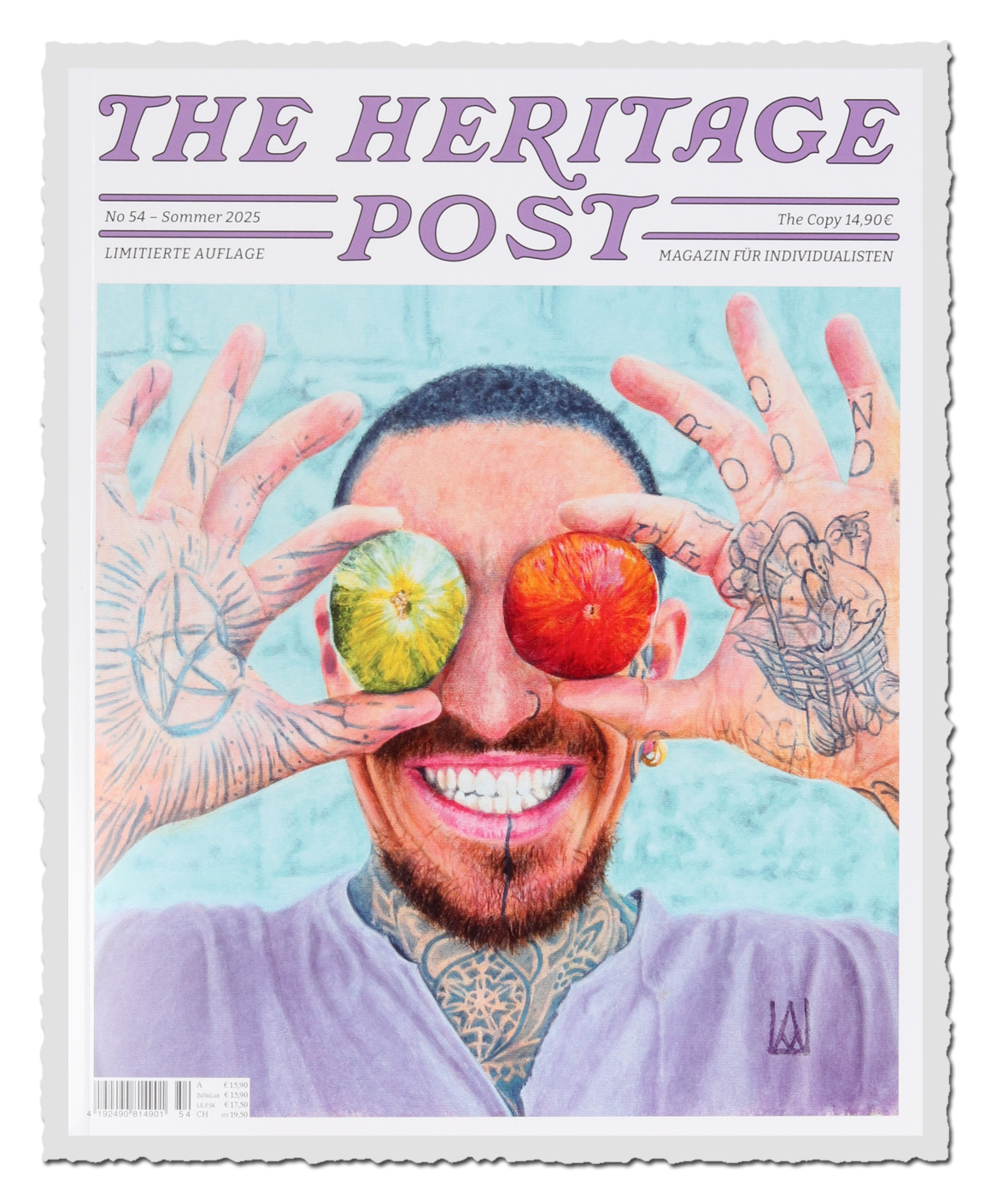 The Heritage Post Ausgabe 54 Sommer 2025 mit farbenfrohem Cover, Retro-Magazin für Individualisten
